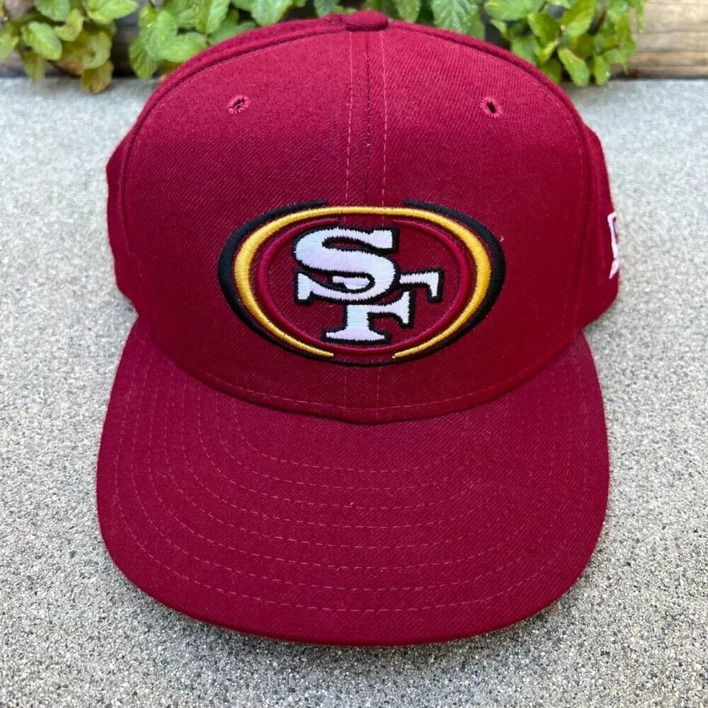 VTG 90s NEW ERA San Francisco 49ers Hat 7 1/2 100% Wool Classic Team Fitted Cap‌